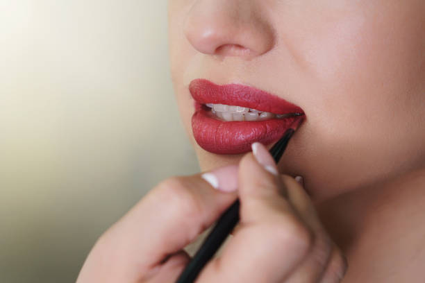 Detailed step-by-step guide for applying lipstick to complete the makeup look
